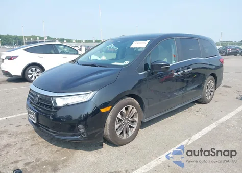 2022 Honda Odyssey Ex-L from USA, damaged, VIN 5FNRL6H77NB031189